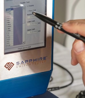 Snaptron Sapphire Force Displacement Switch Tester closeup